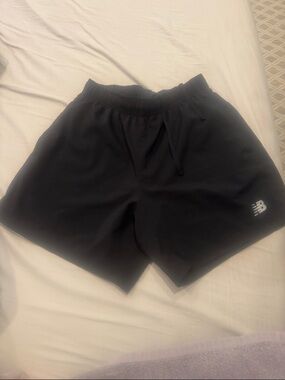 New Balance Black Men's Athletic Training Shorts- Great Condition- liner Cut out